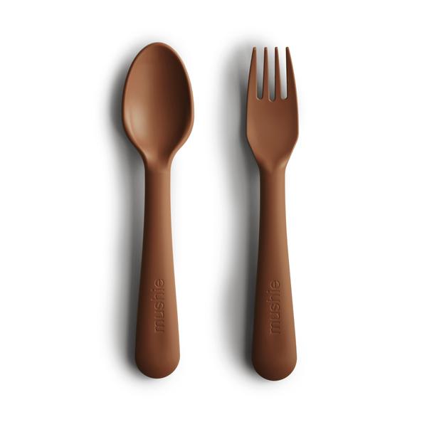 Fork and Spoon Set (Caramel)