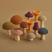 Load image into Gallery viewer, Wooden Mushrooms Toys