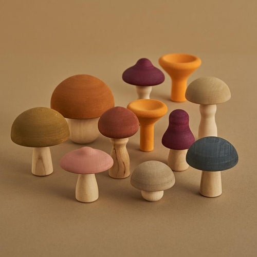 Wooden Mushrooms Toys