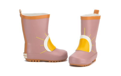 Children's Rubber Boots - Sun - Burlwood